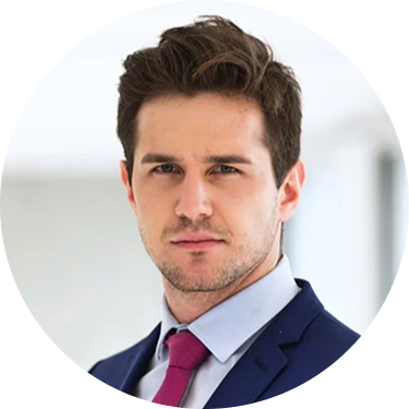 Smiling man with glasses